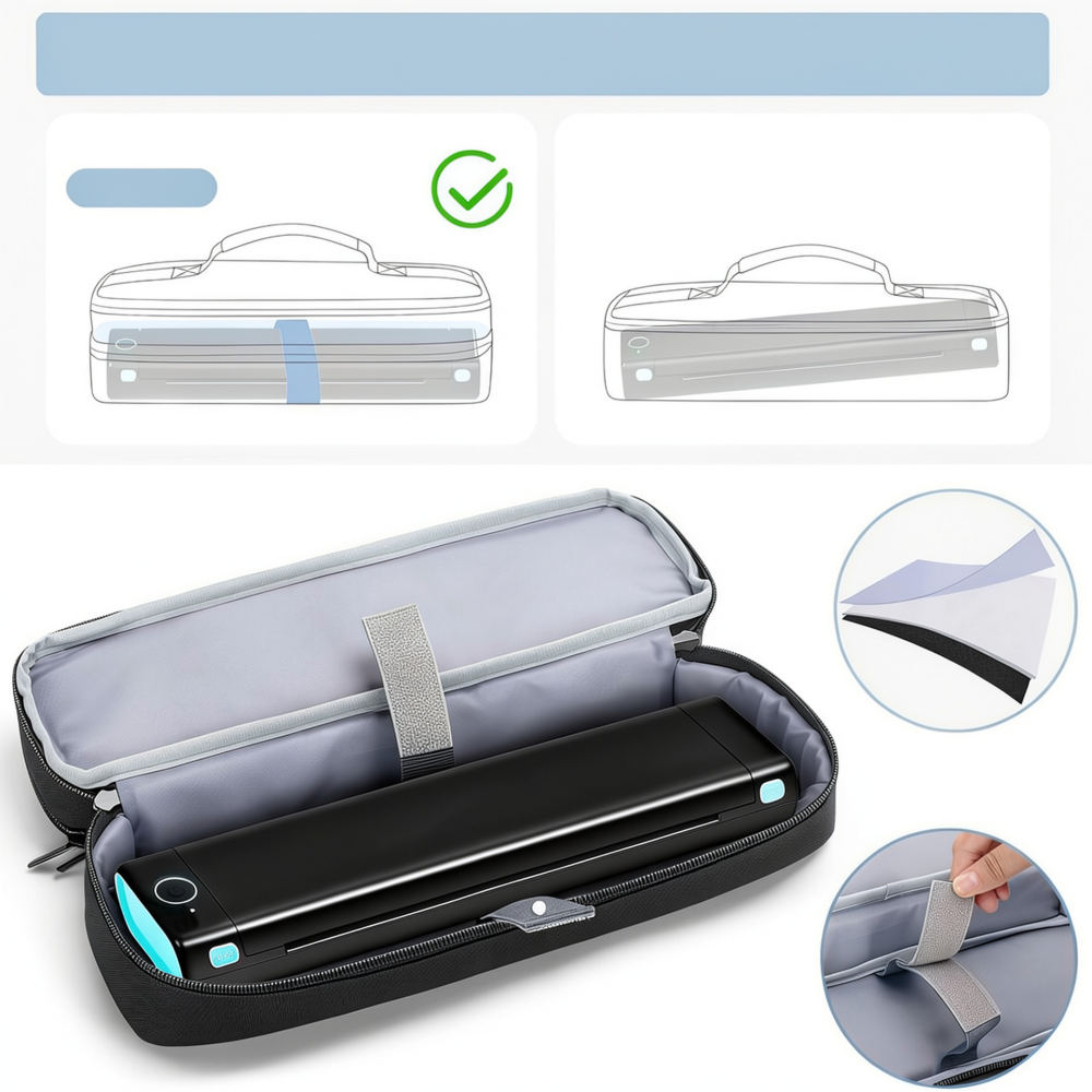 Compact Portable Printer Stora - Tech Accessories Travel Organizer Pouch ulasan dan harga