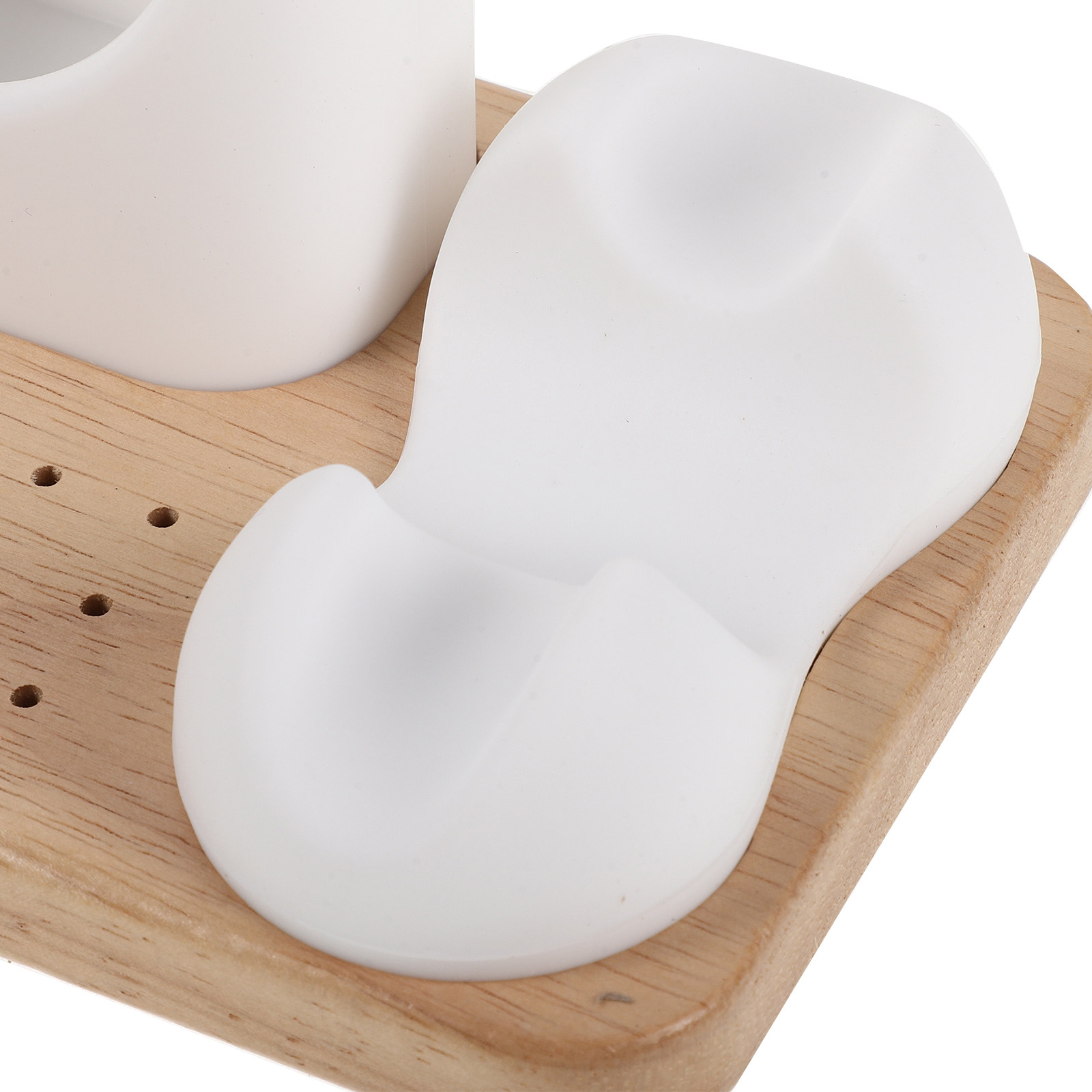 Silicone Nail Drill Holder wit - Tech Accessories Storage ulasan dan harga